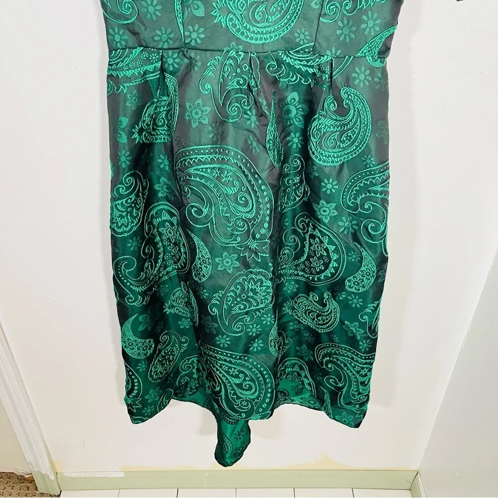 JessaKae Green Paisley Midi Dress - Picture 3 of 8